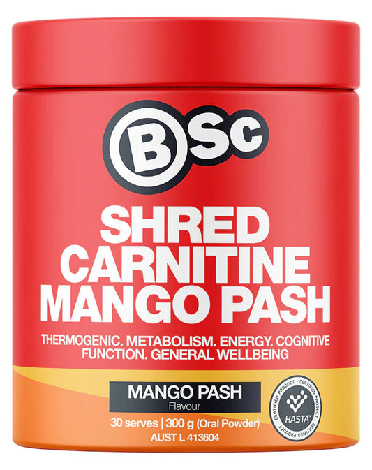 BSc Shred Carnitine 30 Serves Mango Pash