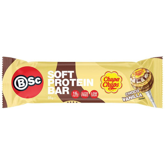 BSC Chupa Chups Protein Bar 55GM Choco Vanilla