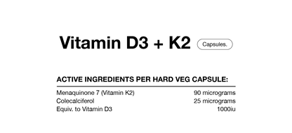 Switch Nutrition D3 & K2 60vc