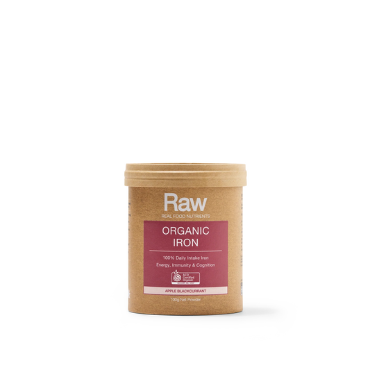 Amazonia Raw Organic Iron 100g Apple Blackcurrant