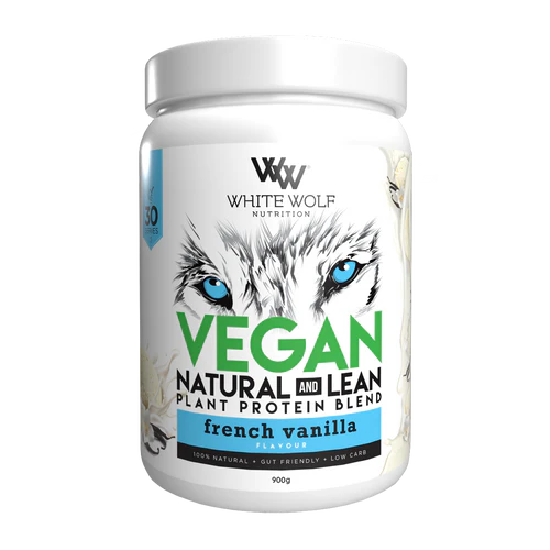 White Wolf Natural & Lean Vegan Protein 900g French Vanilla