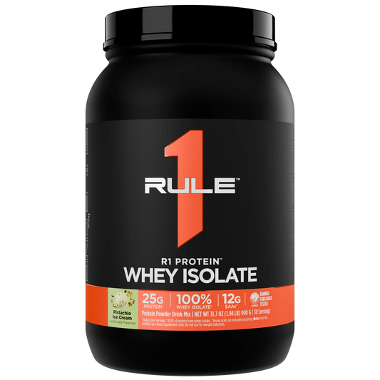 Rule1 Whey Protein Isolate 2LB Pistachio Ice Cream