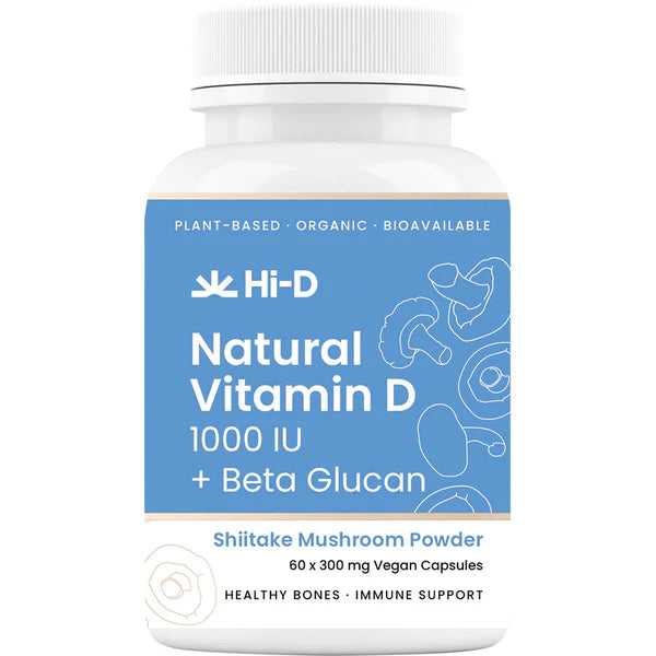 Hi-D Natural Vitamin D + Beta Glucan 1000IU 60c