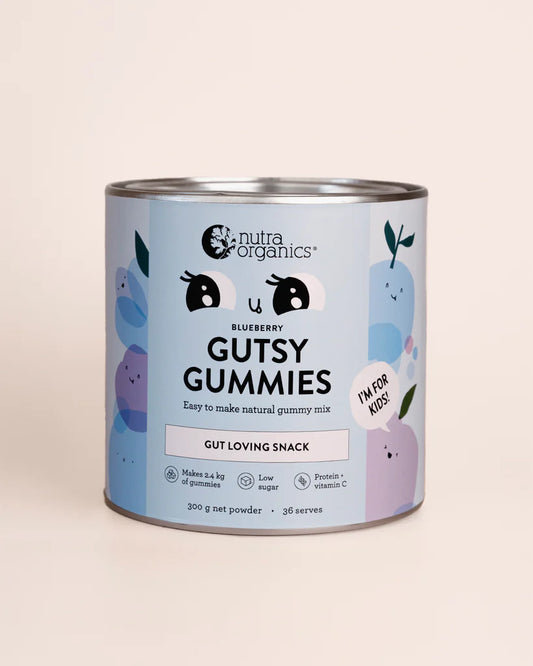 Nutra Organics Gutsy Gummies 300g Blueberry