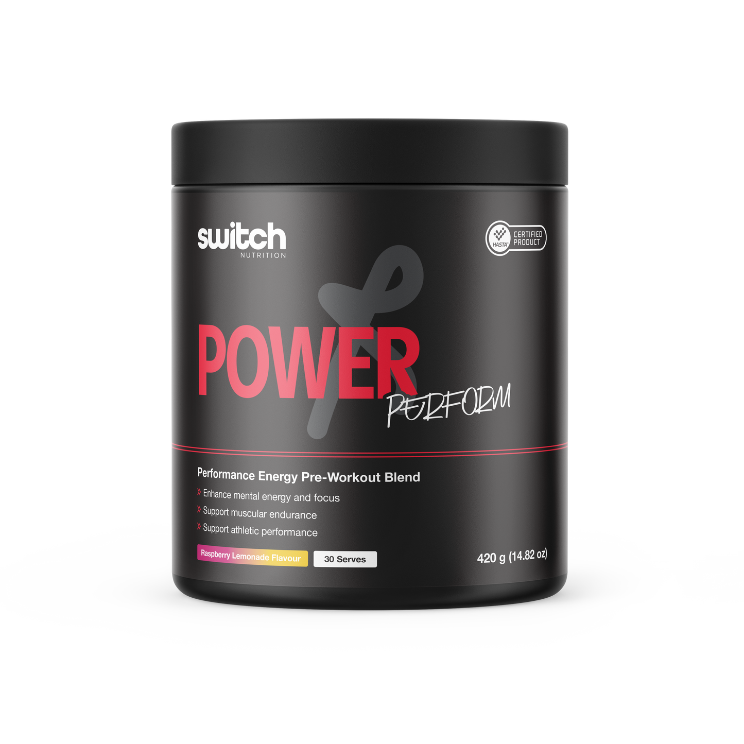 Switch Nutrition Power Perform 30 Serves Raspberry Lemonade