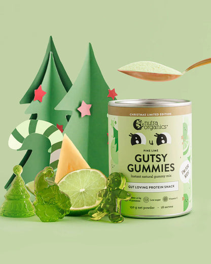 Nutra Organics Gutsy Gummies 150g Pine Lime