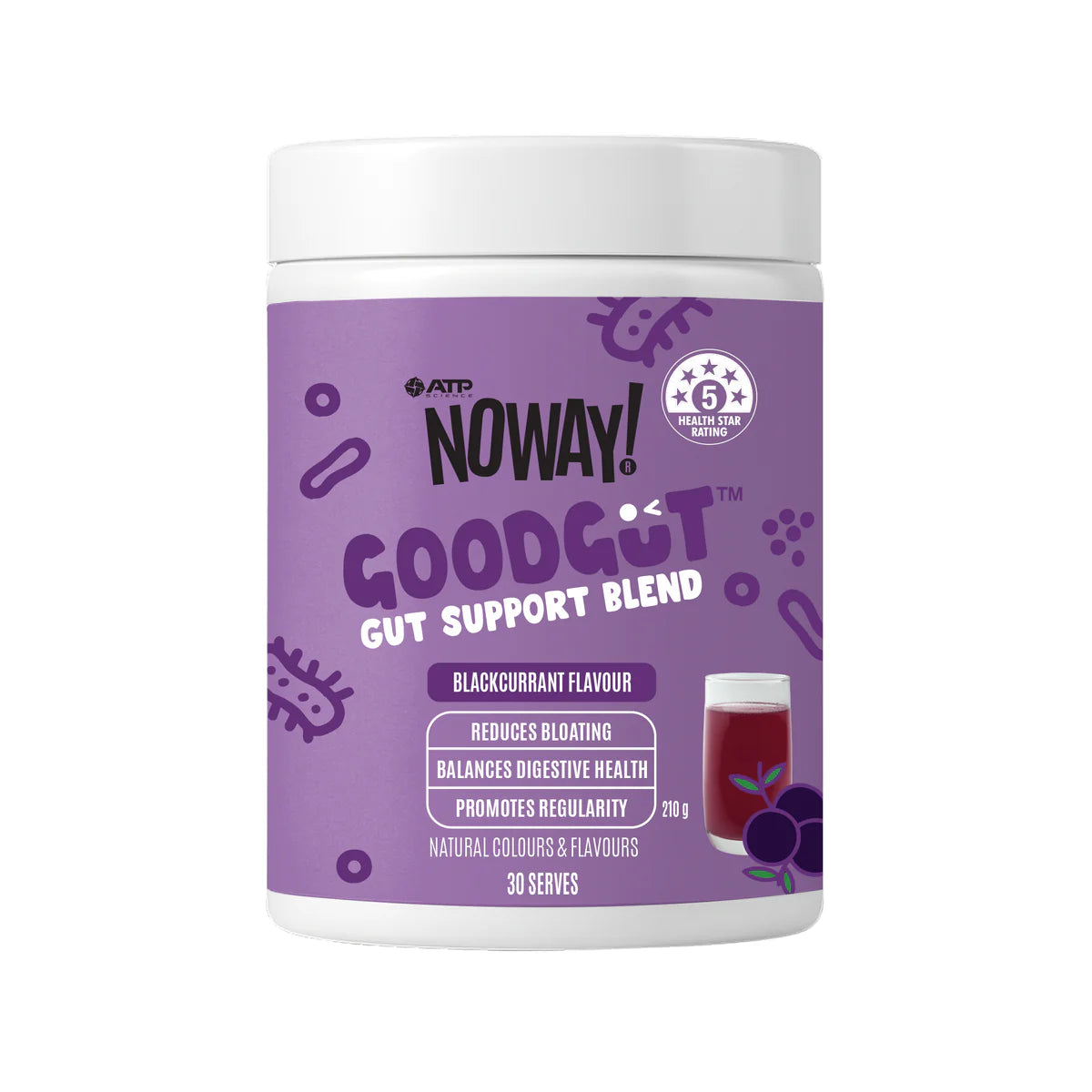 ATP Science GOODGUT Gut Support Blend 30 Serves Blackcurrant