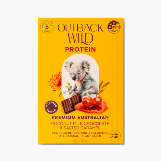 Outback Wild Protein 100g Coconut Milk Choc & Salted Caramel