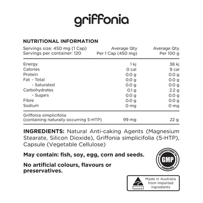 Switch Nutrition Griffonia 120VC 5-HTP