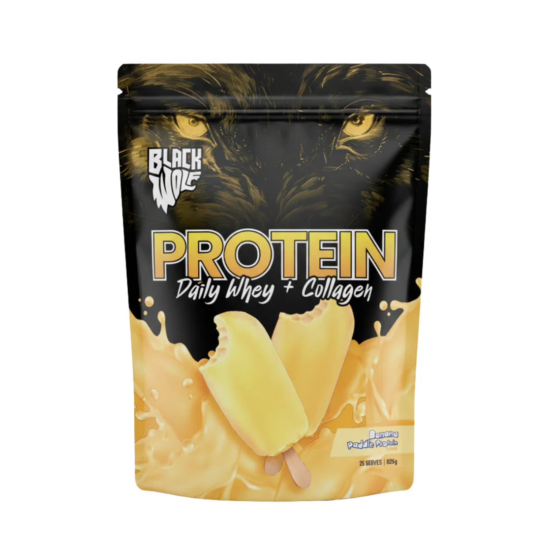 Black Wolf Whey Protein + Collagen 25 Serves Banana