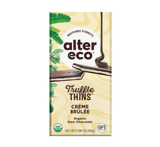 Alter Eco Organic Truffle Chocolate 84g Creme Brulee