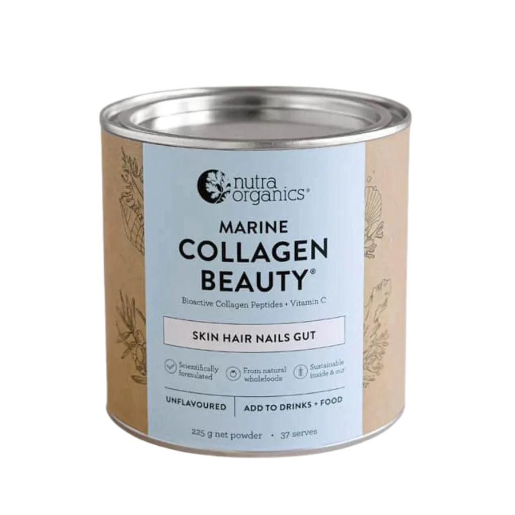 Nutra Organics Marine Collagen Beauty 225G Unflavoured