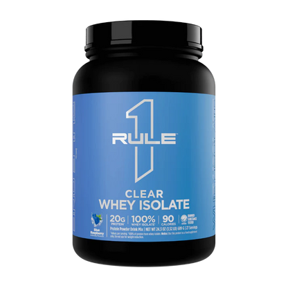 Rule1 Clear Whey Isolate 27 Serves Blue Raspberry