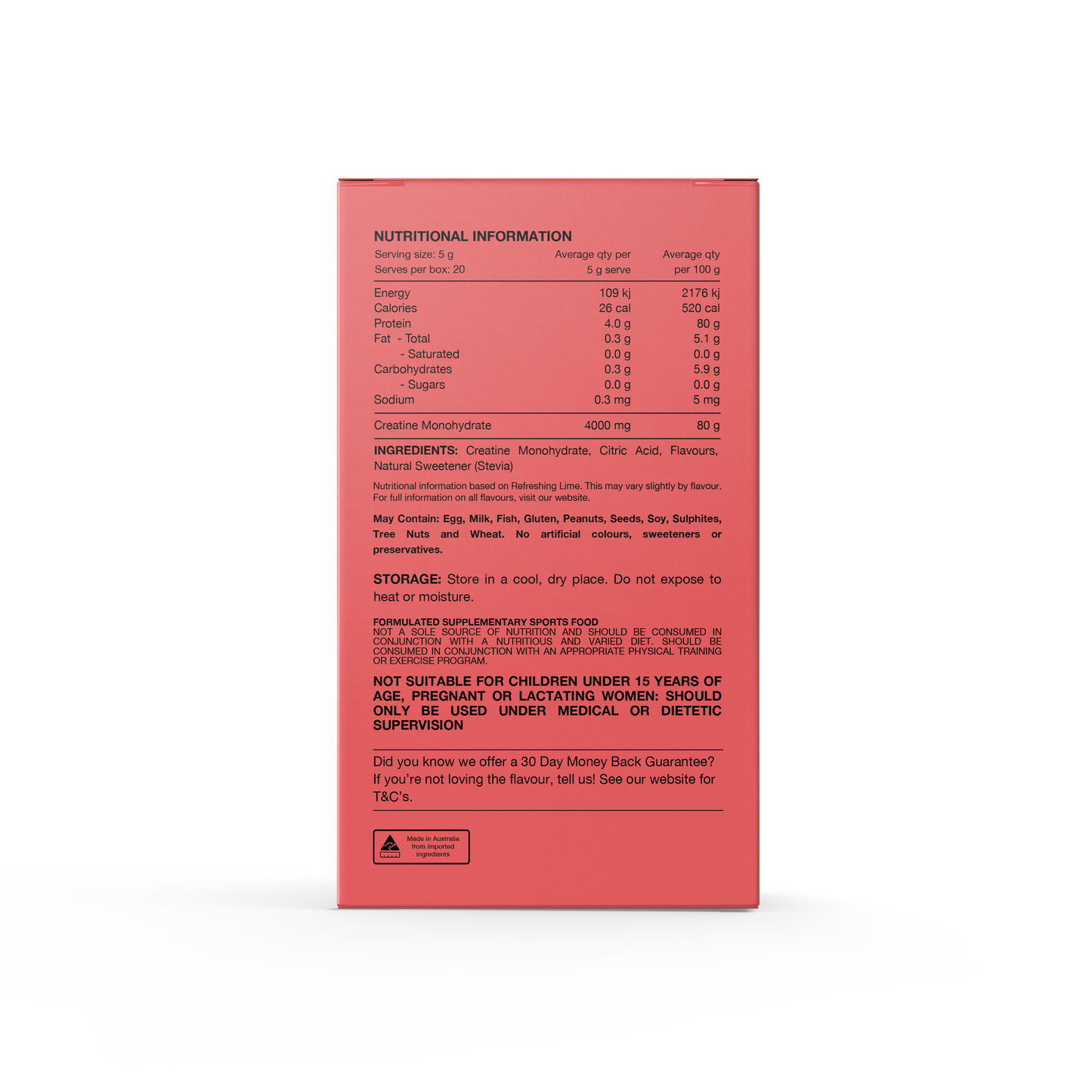 Switch Nutrition Flavoured Creatine 20 Serves Assorted