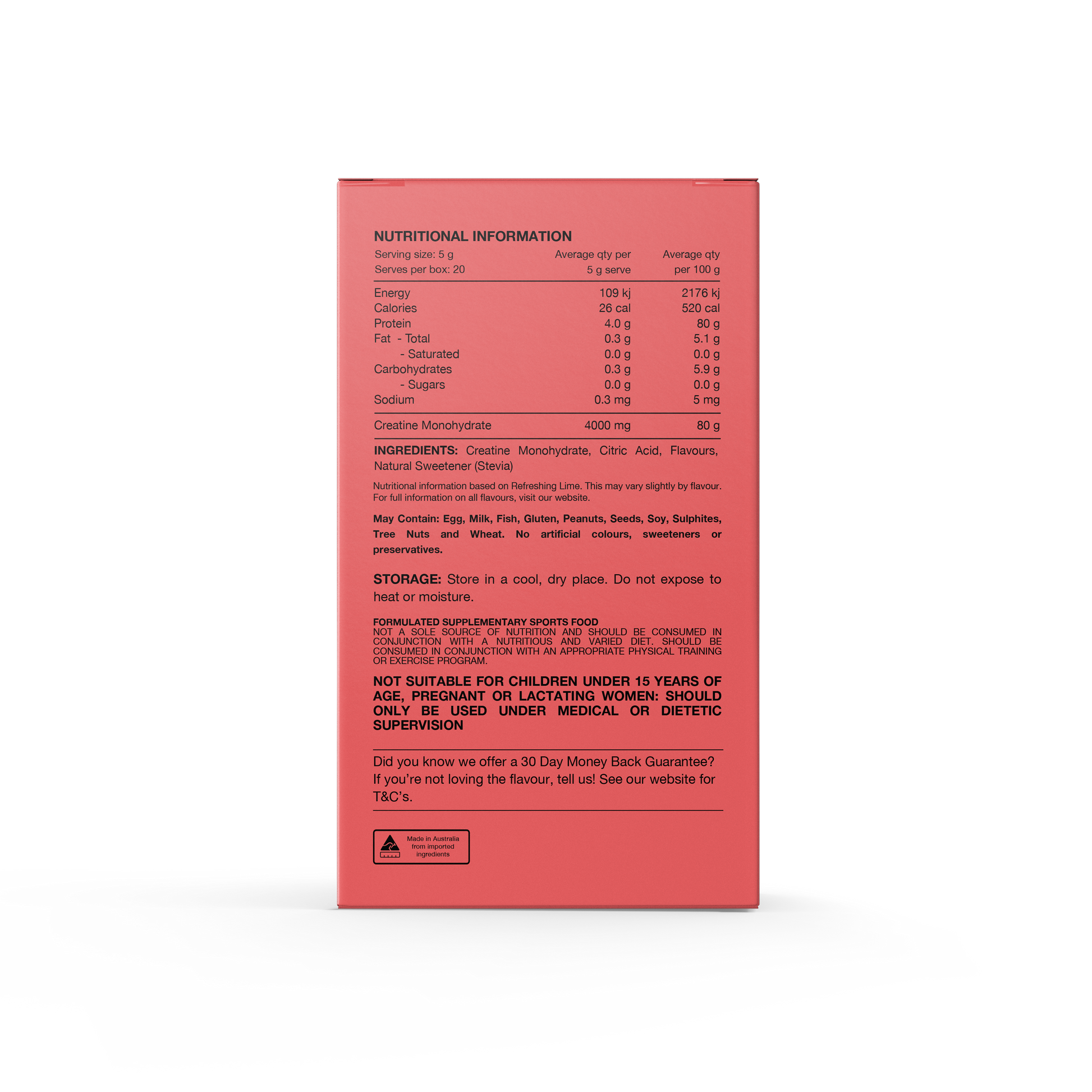 Switch Nutrition Flavoured Creatine 20 Serves Assorted