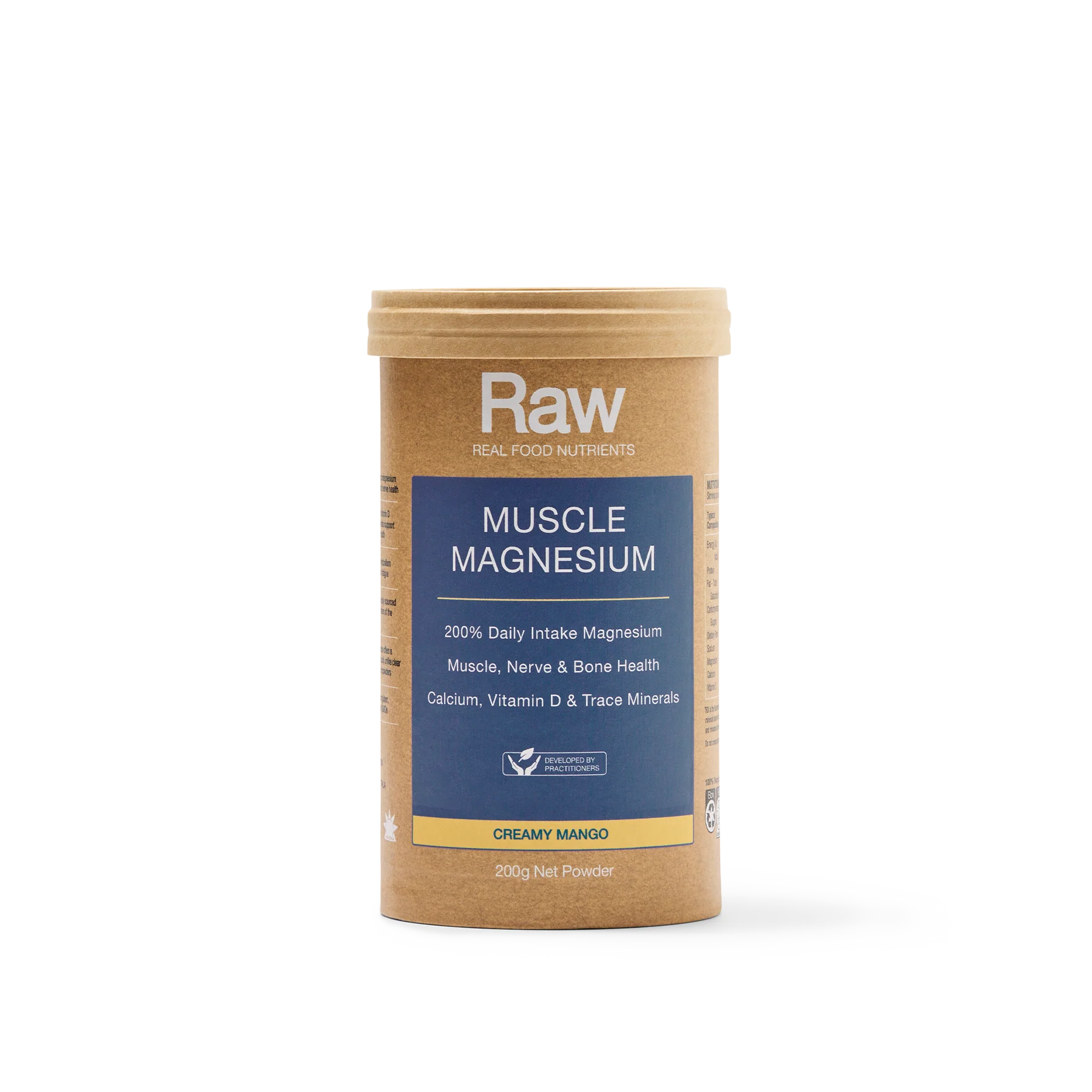 Amazonia Raw Muscle Magnesium 200g Creamy Mango