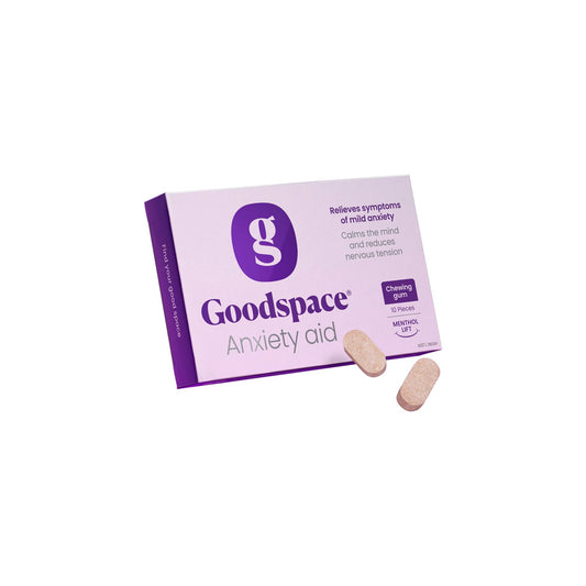 GoodSpace Anxiety Aid Chewing Gum 10 pack Menthol